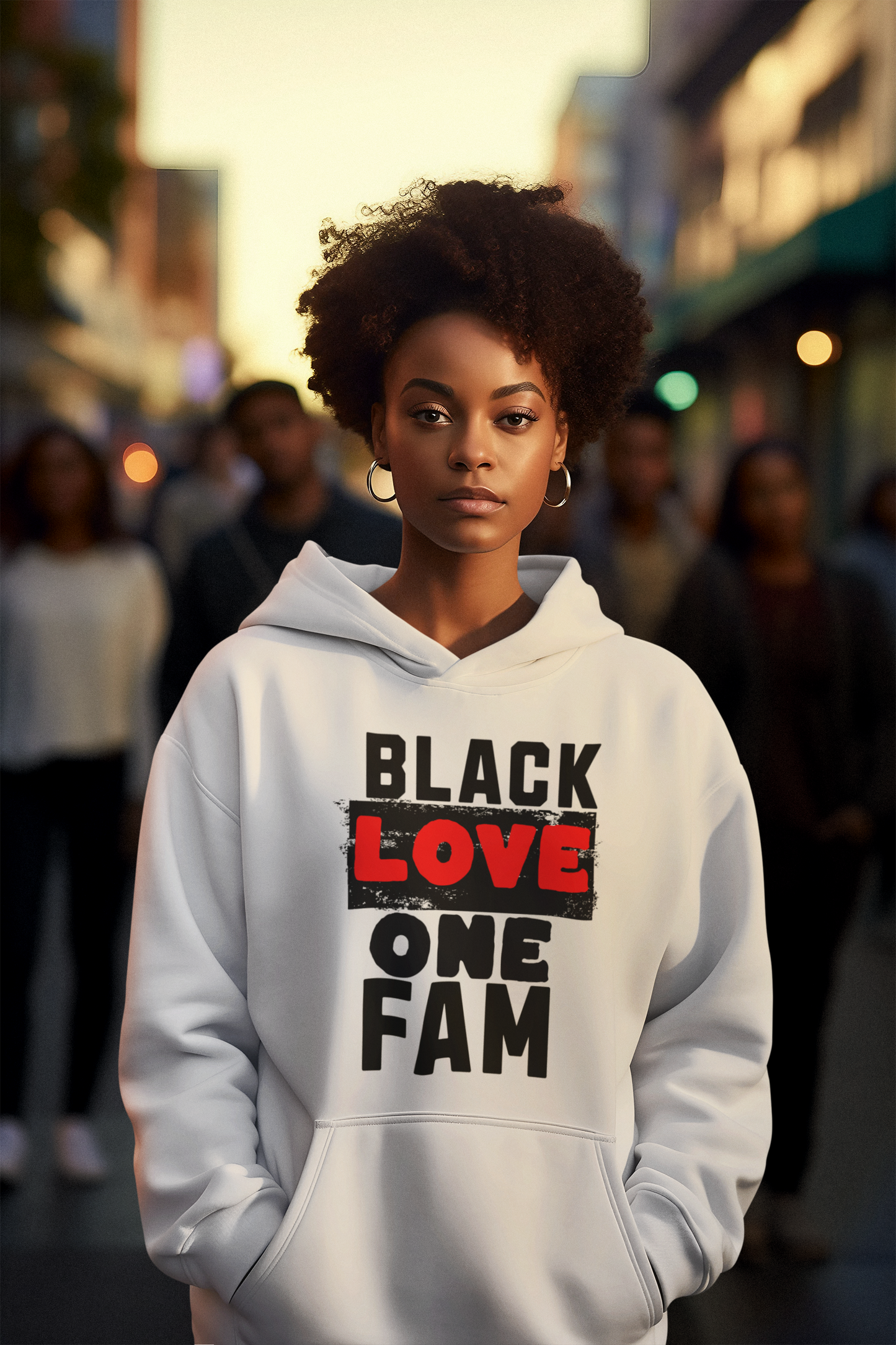 Black Love One Fam Premium Unisex Hoodie