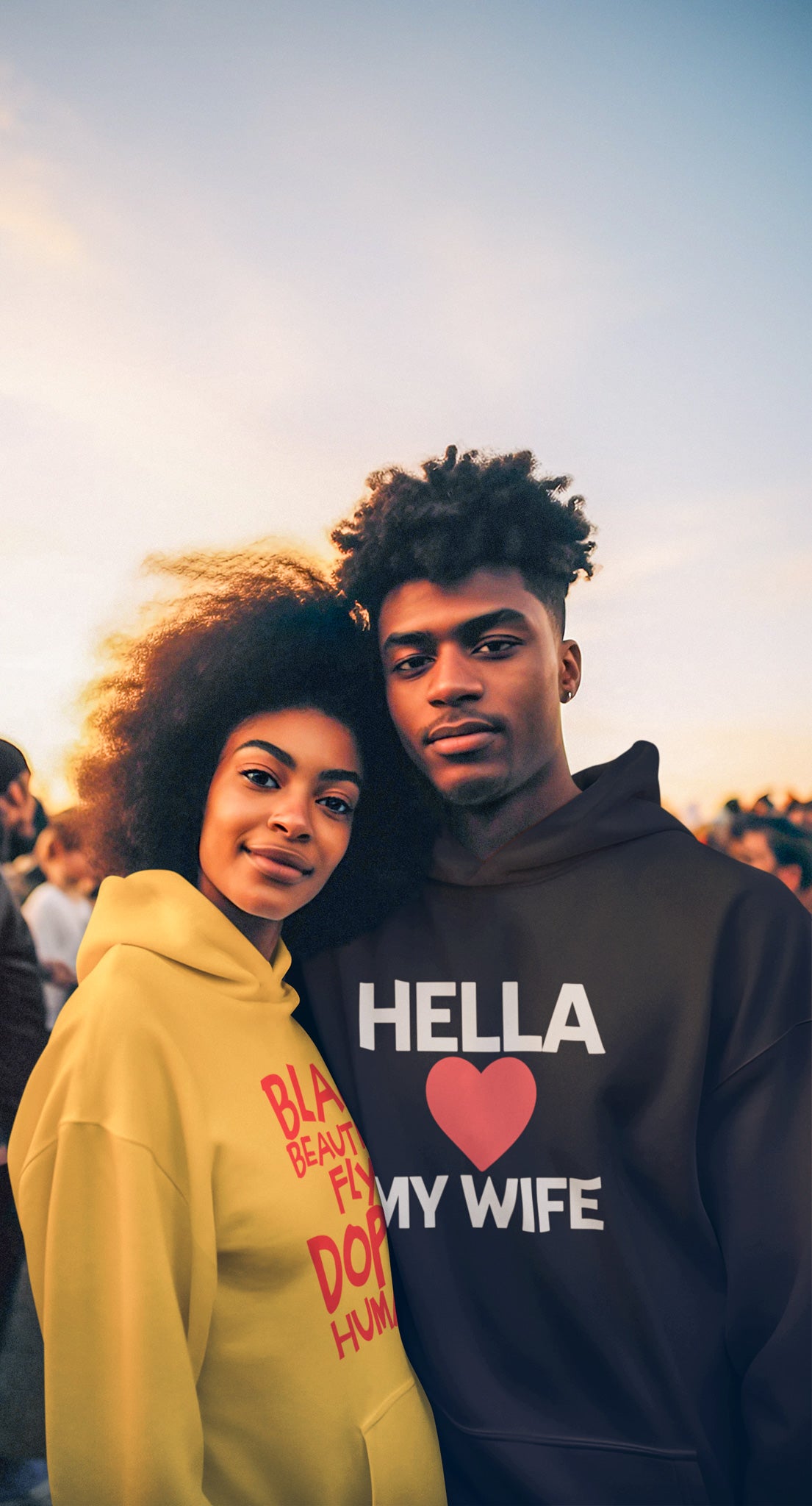 Hella Luv My Wife Unisex Premium Pullover Hoodie