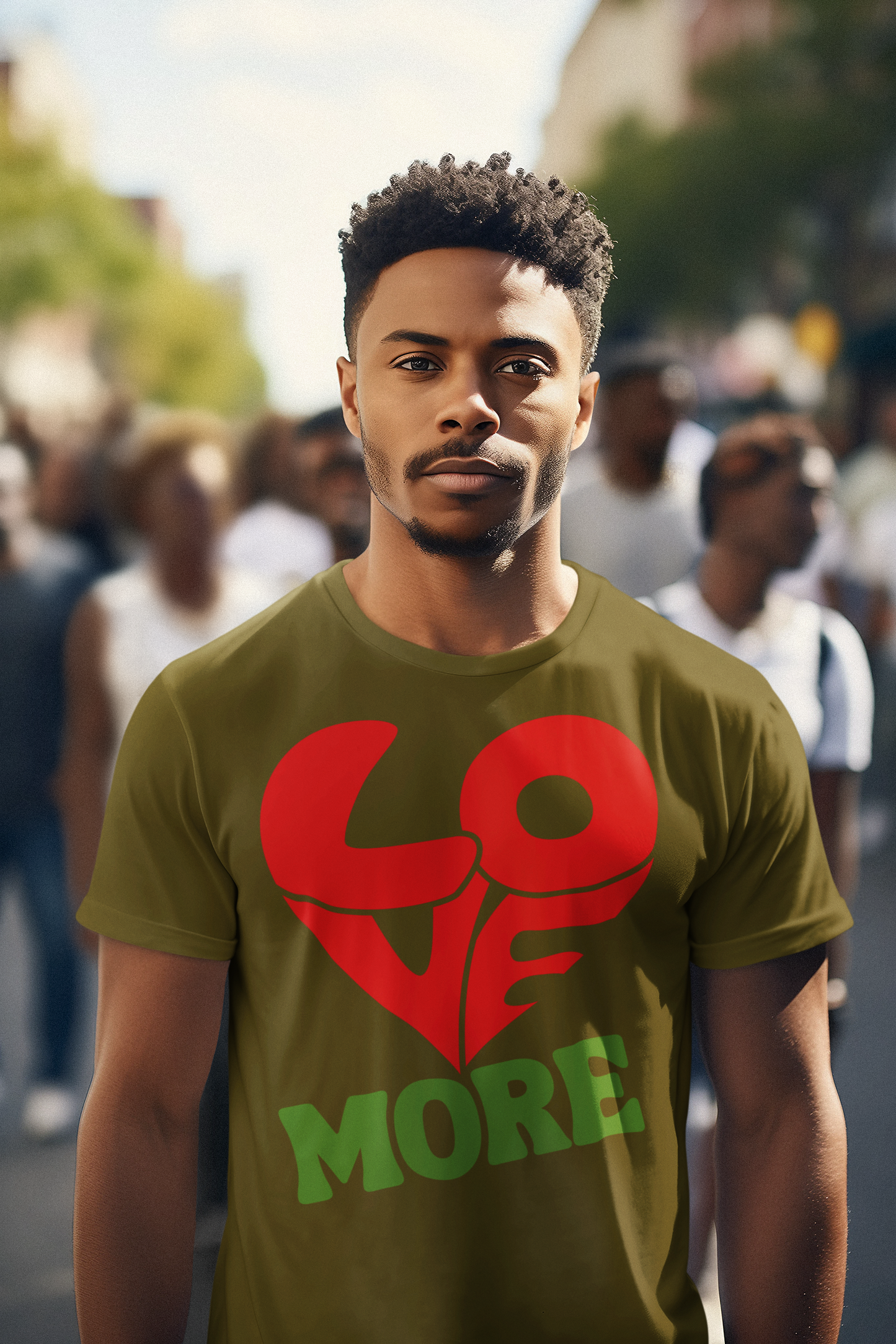 Love More Big Love Unisex Deluxe T-shirt