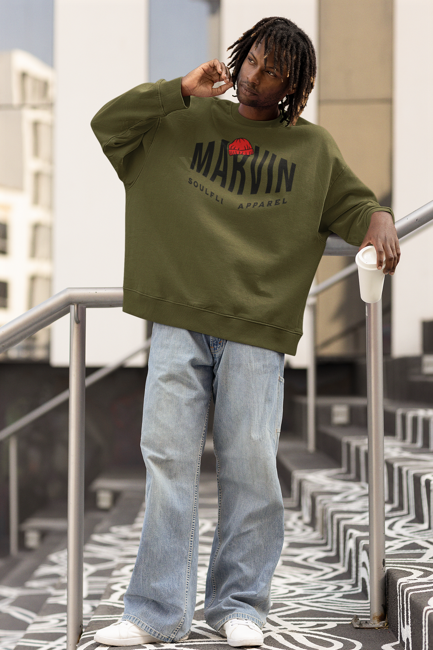 Marvin tribute Unisex Heavy Blend Sweatshirt
