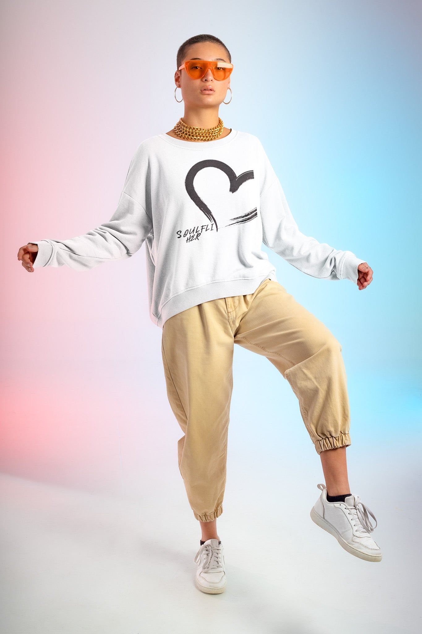 Big Love Women's Off The Shoulder Sweatshirt