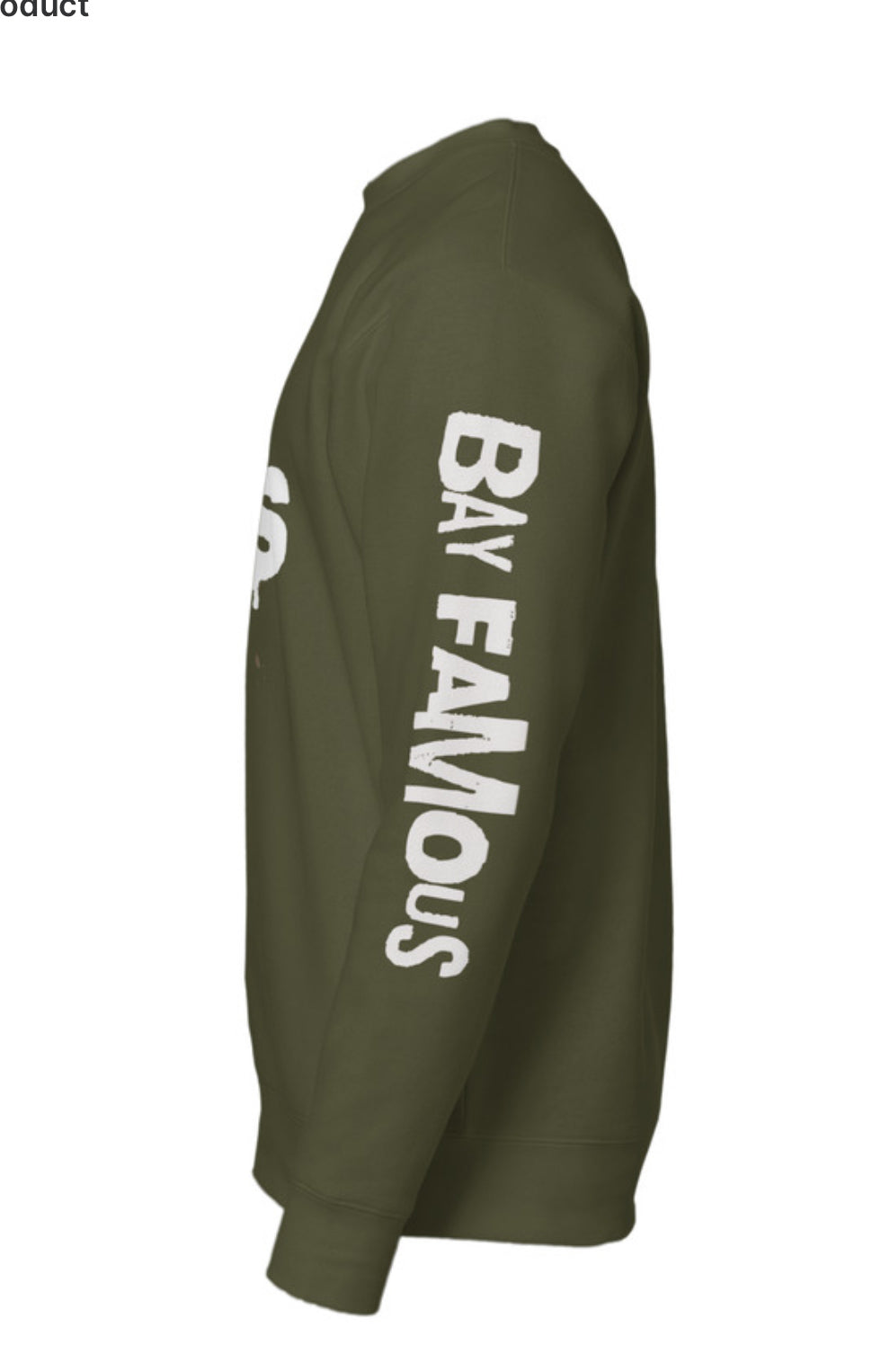 Baymous(Bay Famous) Unisex Premium Crewneck Sweatshirt