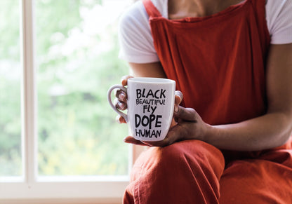 Black Human Mug 15oz