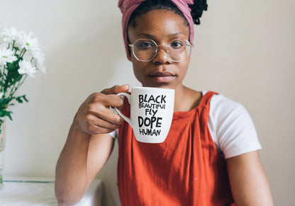 Black Human Mug 15oz