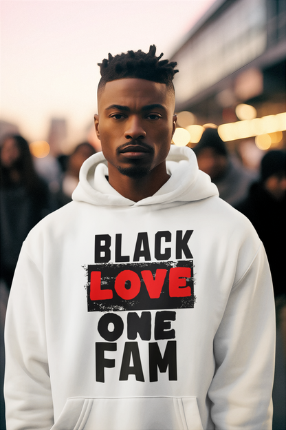 Black Love One Fam  Premium Unisex Hoodie