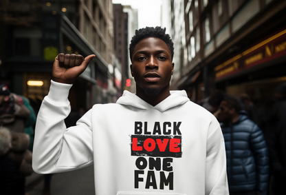 Black Love One Fam  Premium Unisex Hoodie