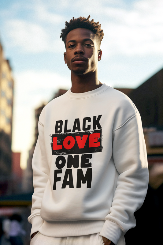 Black Love One Fam Unisex Premium Sweatshirt