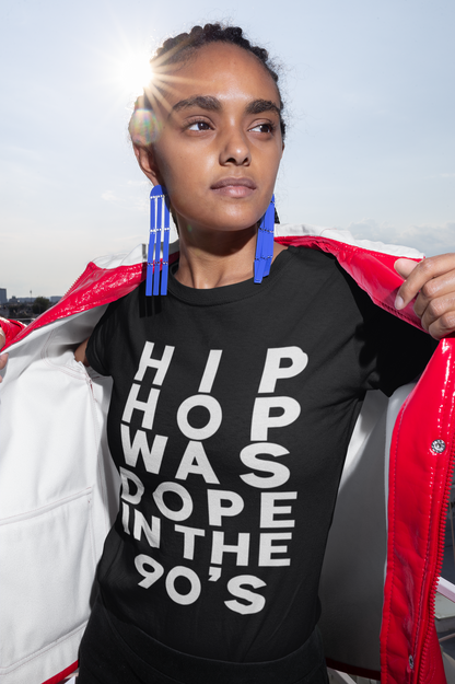 Hip Hop Was Dope Women's Off The Shoulder T- Shirt