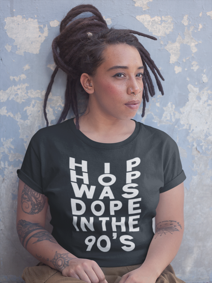 Hip Hop Was Dope Women's Off The Shoulder T- Shirt