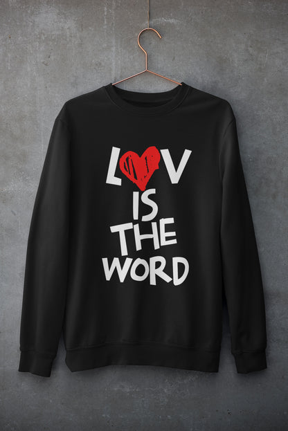 Love Is The Word Unisex Premium Crewneck Sweatshirt