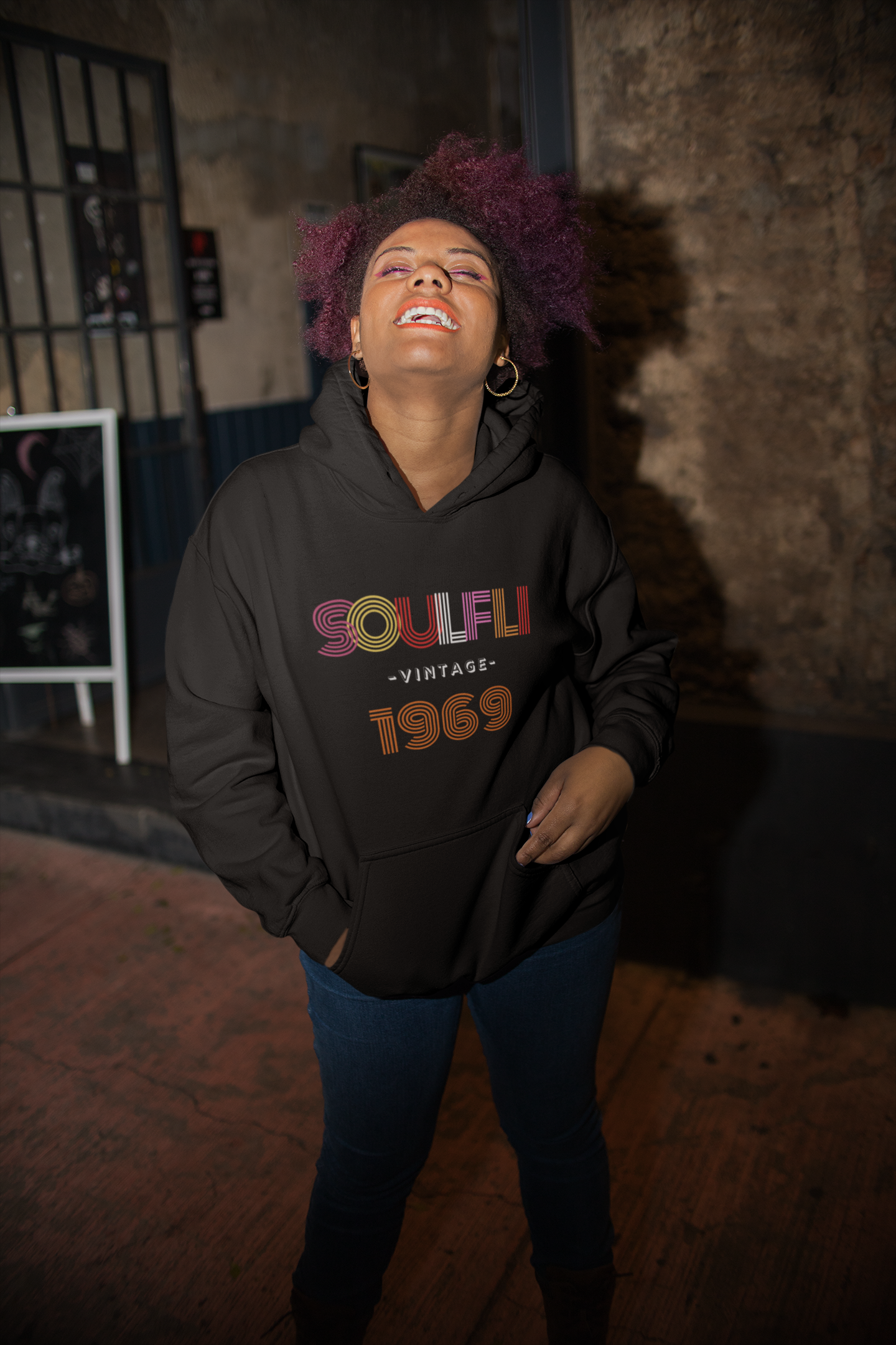 Soulfli Vintage Unisex Premium Pullover Hoodie