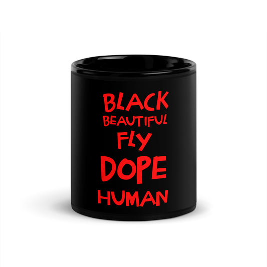 Black Human 15oz Glossy Mug