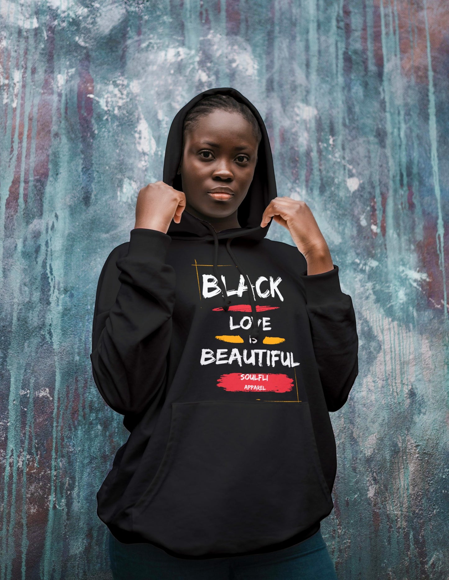 Black Love Is Beautiful Unisex Premium Pullover Hoodie