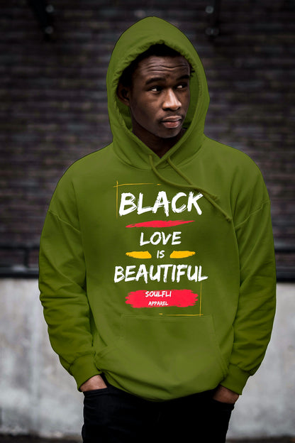 Black Love Is Beautiful Unisex Premium Pullover Hoodie