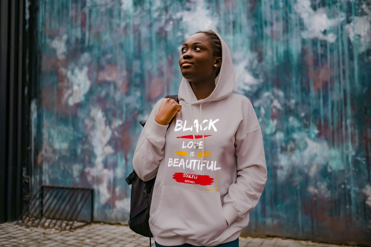 Black Love Is Beautiful Unisex Premium Pullover Hoodie