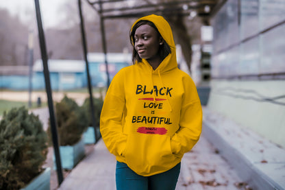 Black Love Is Beautiful Unisex Premium Pullover Hoodie