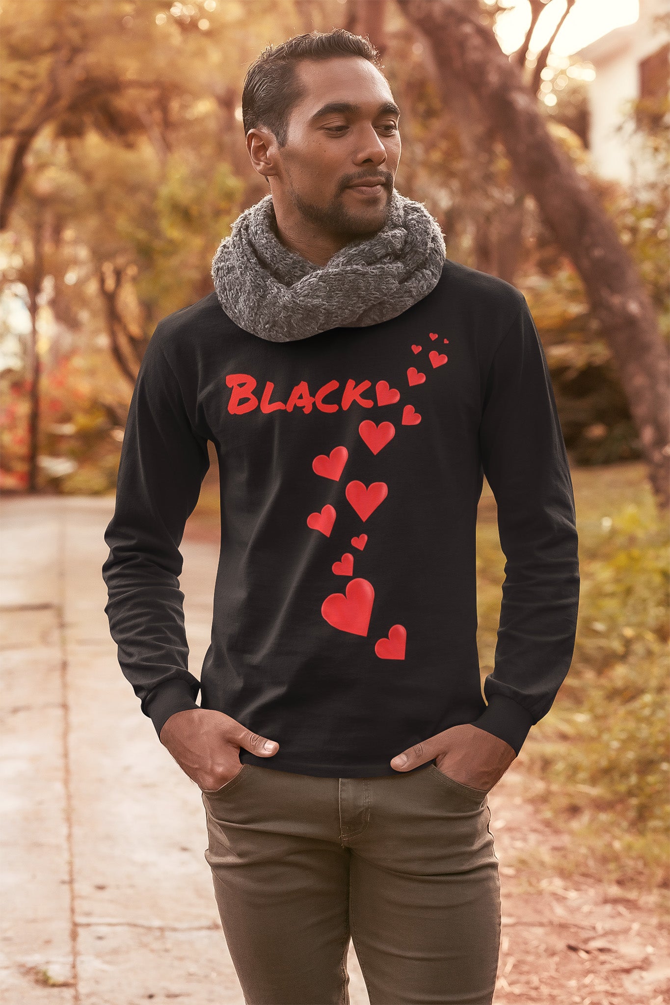 Black Love So Much Luv Unisex Jersey Long Sleeve T-Shirt