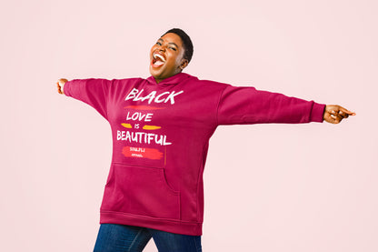 Black Love Is Beautiful Unisex Premium Pullover Hoodie